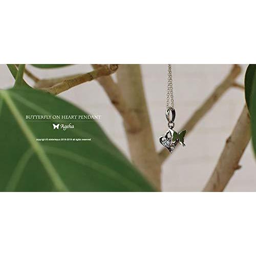 最終値下 アゲハ 蝶 ハートストーン シルバー925 ペンダント Fan 102c アクアブルー クリア 即納最大半額 Www Aug Mx