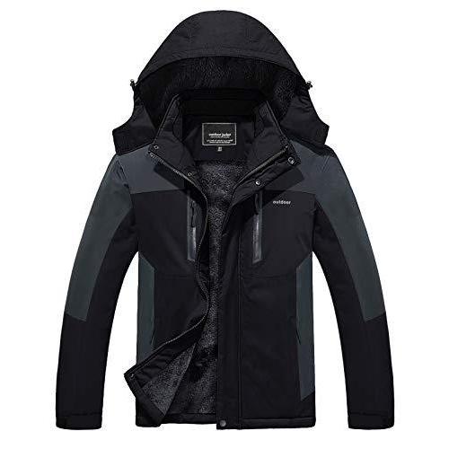 Kefitevd ファッション マウンテンジャケット パーカー メンズ 登山ジャケット 上着 アウトドアウェア 防風 防寒着 釣りウェア アウトドアウェア 冬 パーカ A B09cdndkfp Jincha