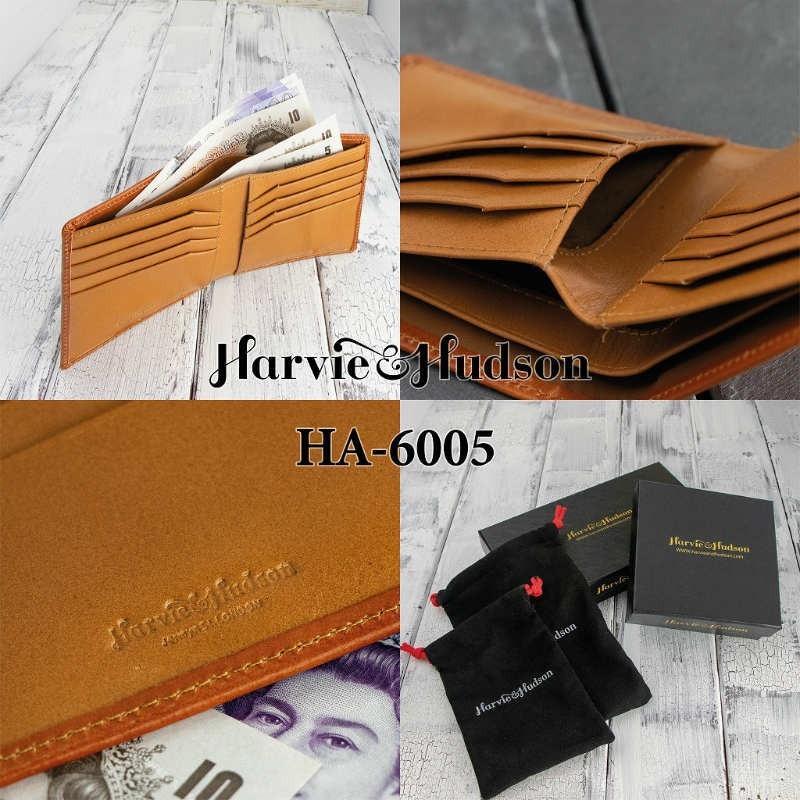 イタリアンレザー薄型折財布HARVIE&HUDSON(ハービー&ハドソン) 短財布  [ha6005]｜jindai｜06