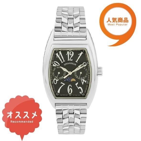 腕時計 メンズ 日本製 クロノグラフ メタルバンド 金属バンド 日常生活防水 ブランド Grandeur グランドール 黒文字板 黒目 送料無料 Jgr002w3 神代 通販 Yahoo ショッピング
