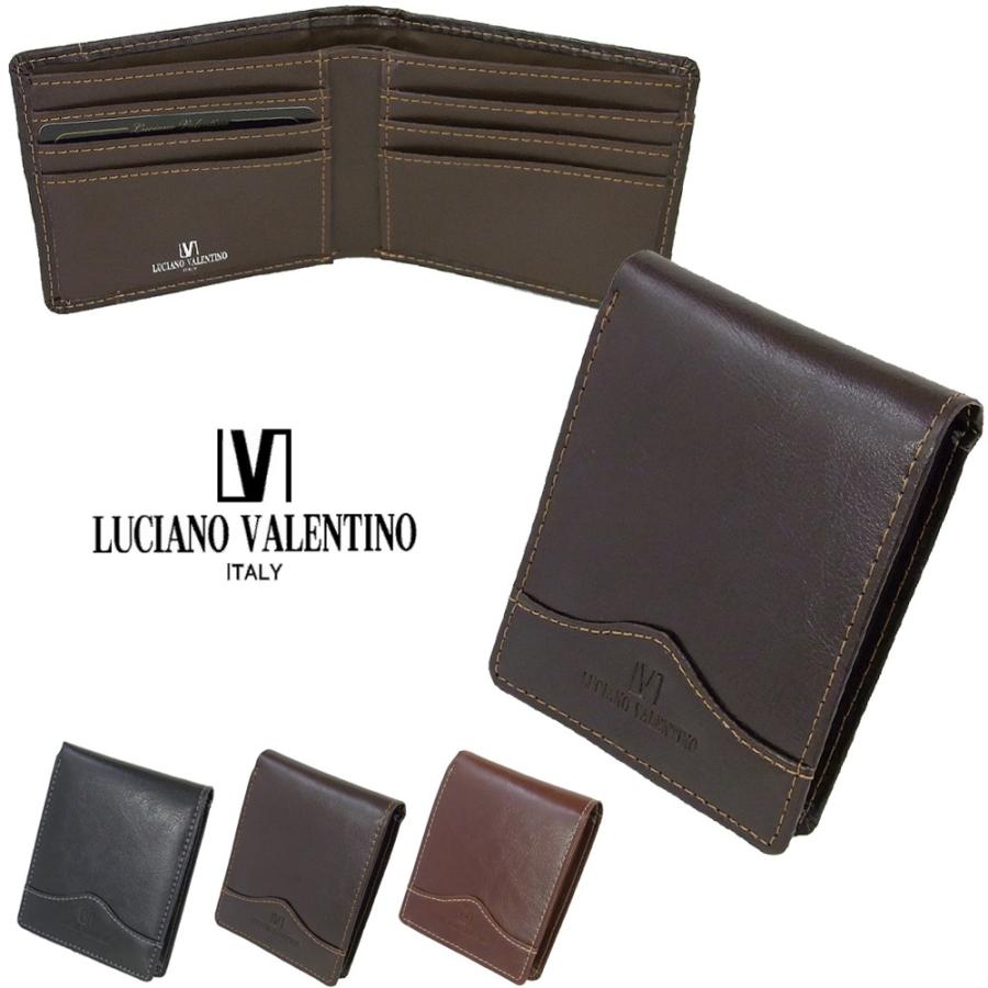 財布 二つ折り メンズ 本革 小銭入れが開く財布 ブランド Luciano Valentino ルチアーノ バレンチノ 送料無料 Luv6004main 神代 通販 Yahoo ショッピング
