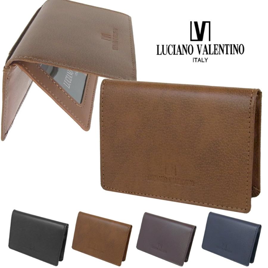 おしゃれ 人気 パスケース メンズ 革 ボンテッドレザー ブランド Luciano Valentino ルチアーノ バレンチノ 送料無料 新品本物