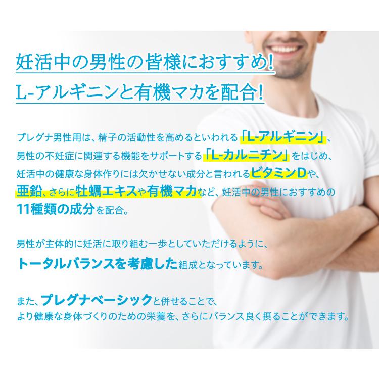 メニコン（menicon） 妊活サプリ【ジネコ公式】プレグナ男性用 医師と