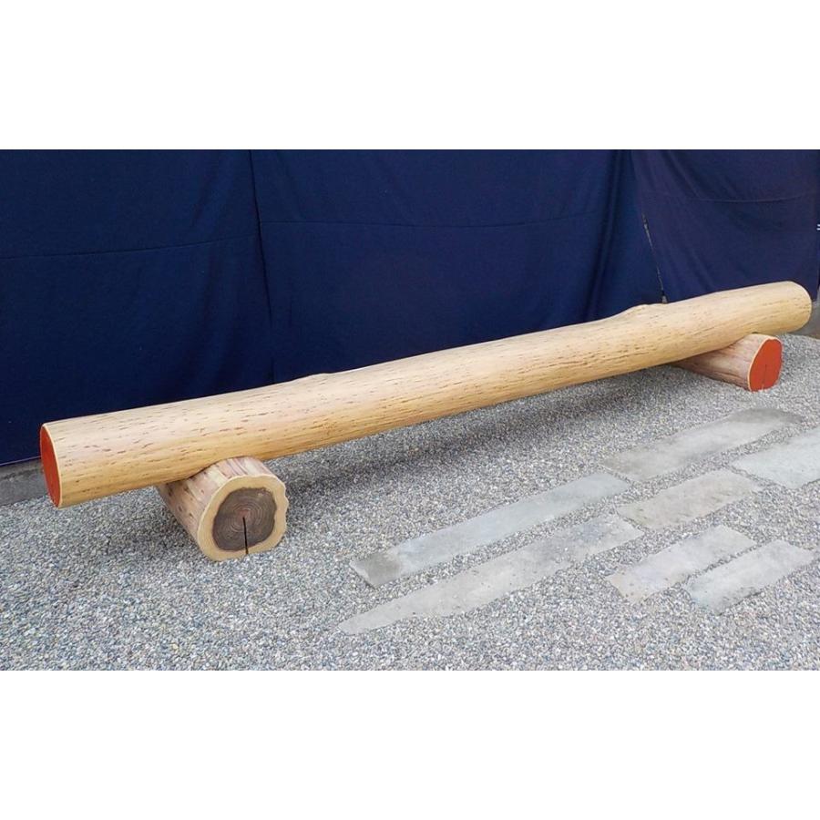 彫刻家が作る丸太ベンチ 大型丸太ベンチ 長さ4m : じねん工房 - 通販