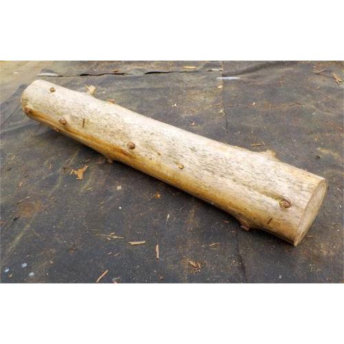 ひのきの丸太原木 無垢材 径15〜18cm×長さ1m 皮むき : じねん