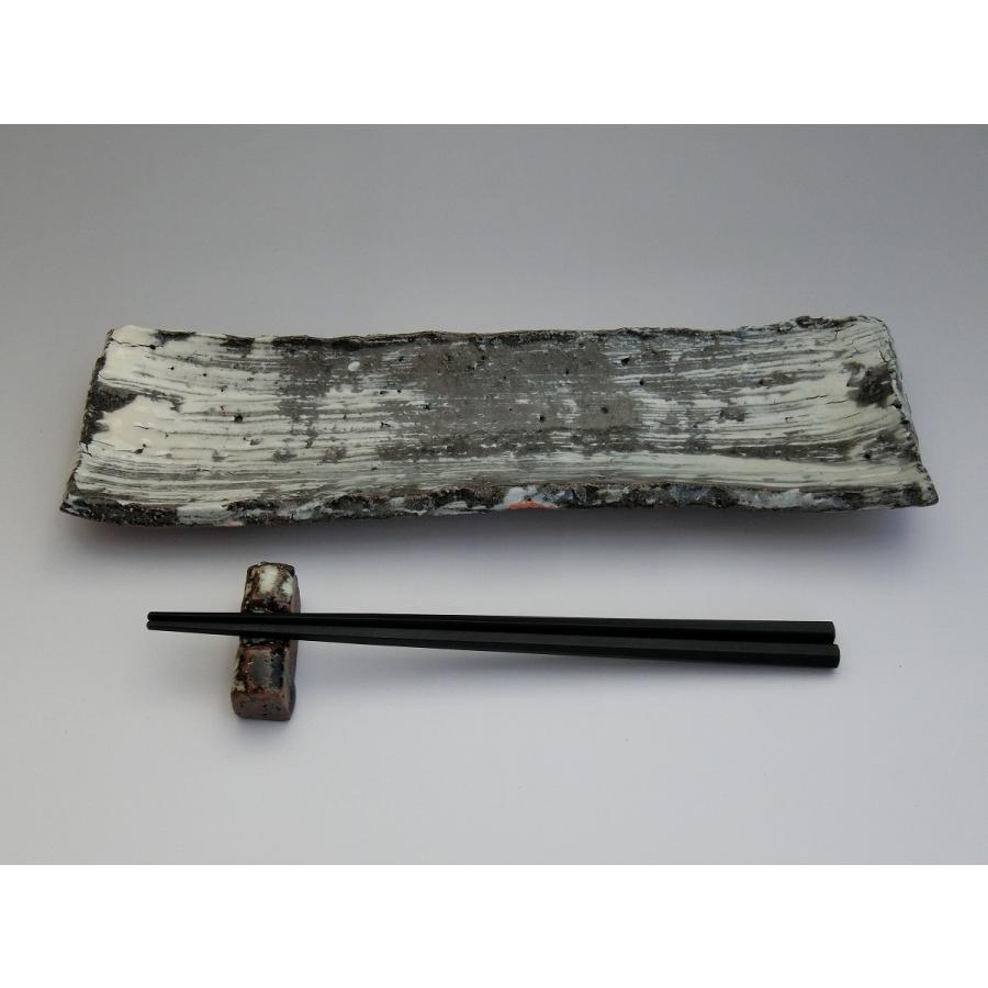 中川自然坊窯　刷毛目唐津一尺長皿　唐津焼 |  | 01