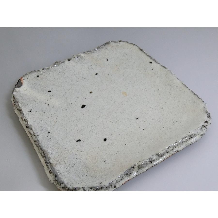 中川自然坊窯　粉引唐津角皿（大）　唐津焼 |  | 02