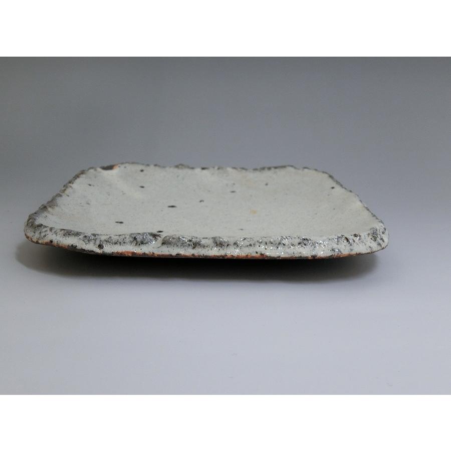 中川自然坊窯　粉引唐津角皿（大）　唐津焼 |  | 03