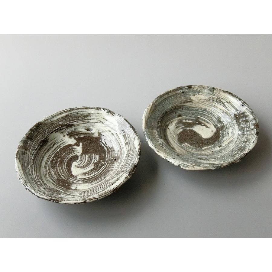 【唐津焼中川自然坊窯】中川恭平作　刷毛目唐津銘々皿　二客 | 