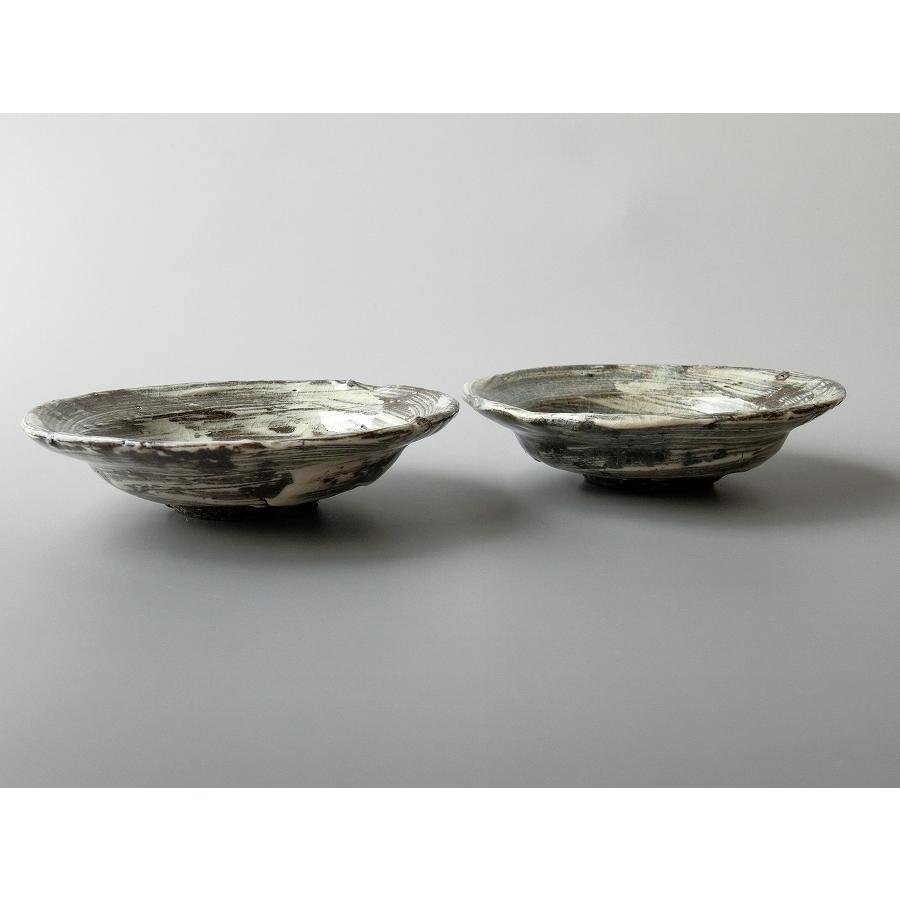 【唐津焼中川自然坊窯】中川恭平作　刷毛目唐津銘々皿　二客 |  | 02