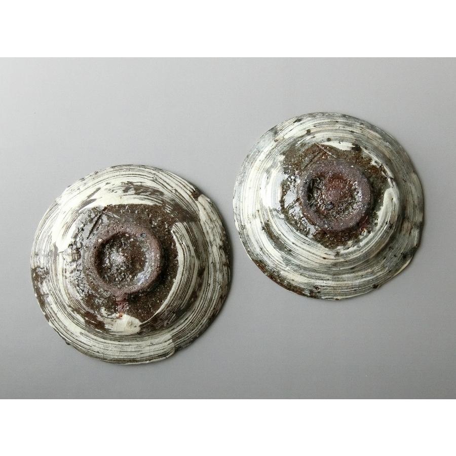 【唐津焼中川自然坊窯】中川恭平作　刷毛目唐津銘々皿　二客 |  | 06