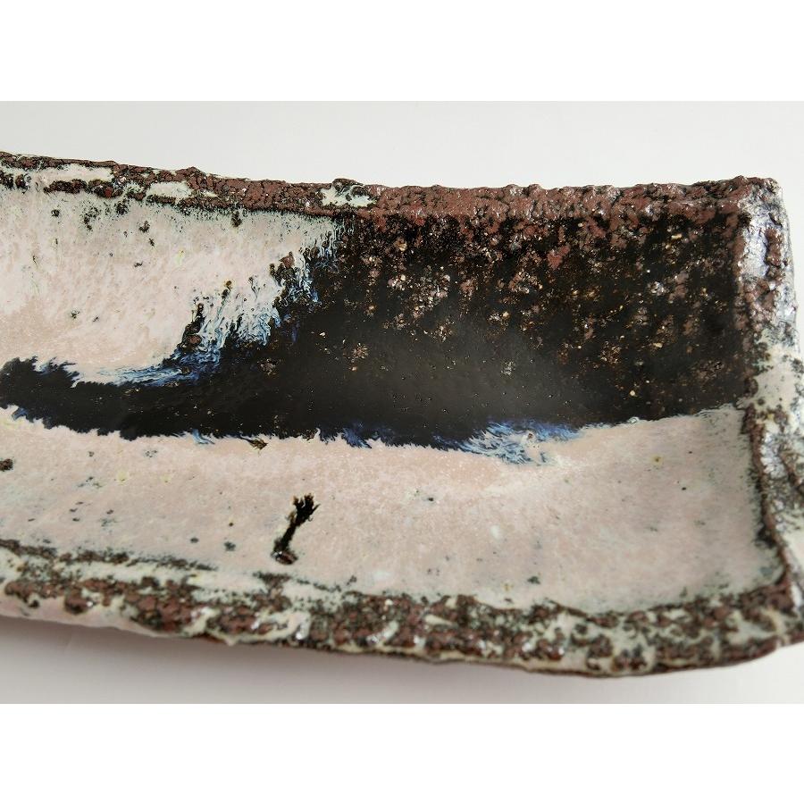 唐津焼中川自然坊窯】中川恭平作 朝鮮唐津竹長皿（小） : 唐津焼中川