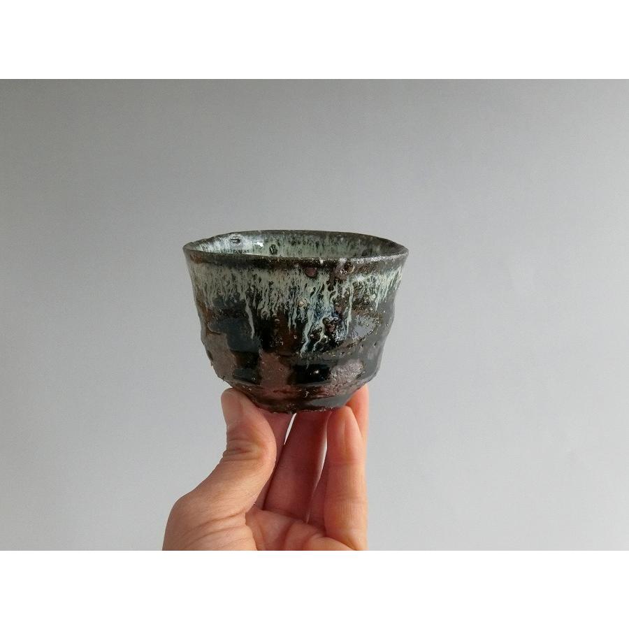 唐津焼中川自然坊窯】中川恭平作 朝鮮唐津ぐい呑(箱付） : 唐津焼中川