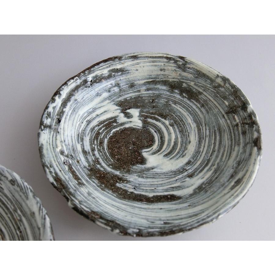 【唐津焼中川自然坊窯】中川恭平作　刷毛目唐津銘々皿　二客 |  | 04