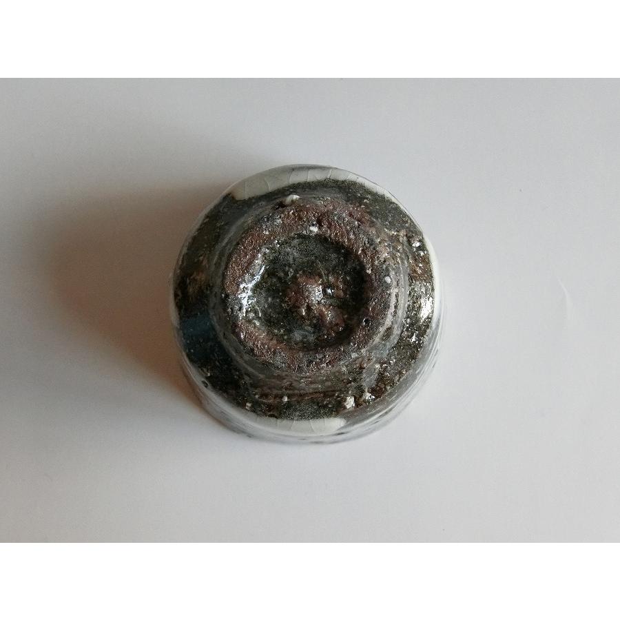 【唐津焼中川自然坊窯】中川恭平作　刷毛目唐津ぐい呑(箱付） |  | 04