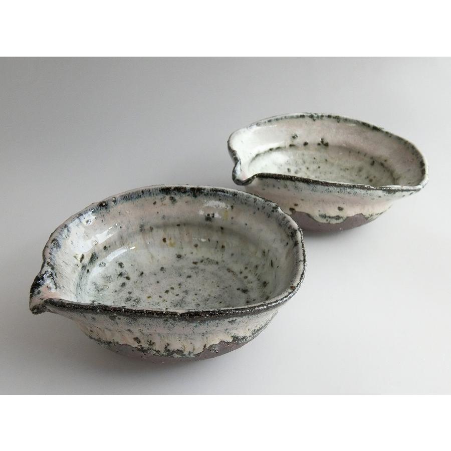 【唐津焼中川自然坊窯】中川恭平作　斑唐津片口向付　二客 | 