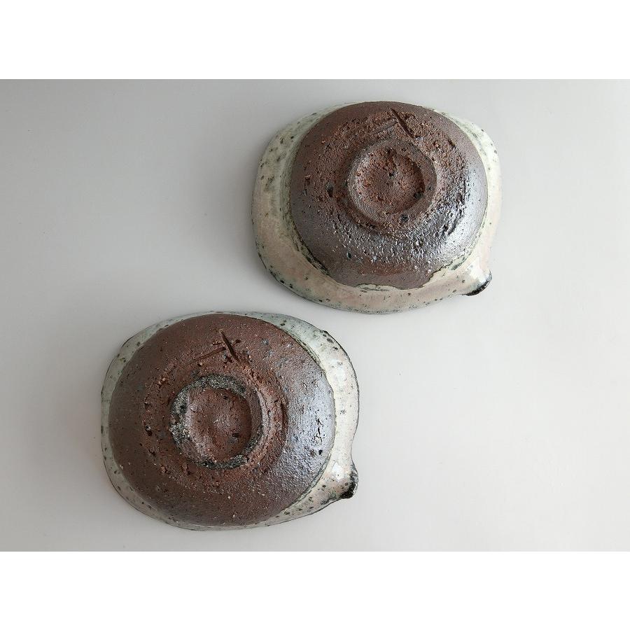 【唐津焼中川自然坊窯】中川恭平作　斑唐津片口向付　二客 |  | 07