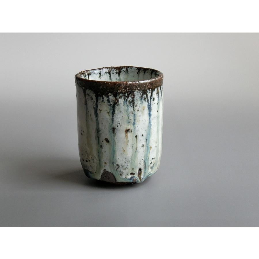 【唐津焼中川自然坊窯】中川恭平作 朝鮮唐津筒湯呑（紙箱入） | 