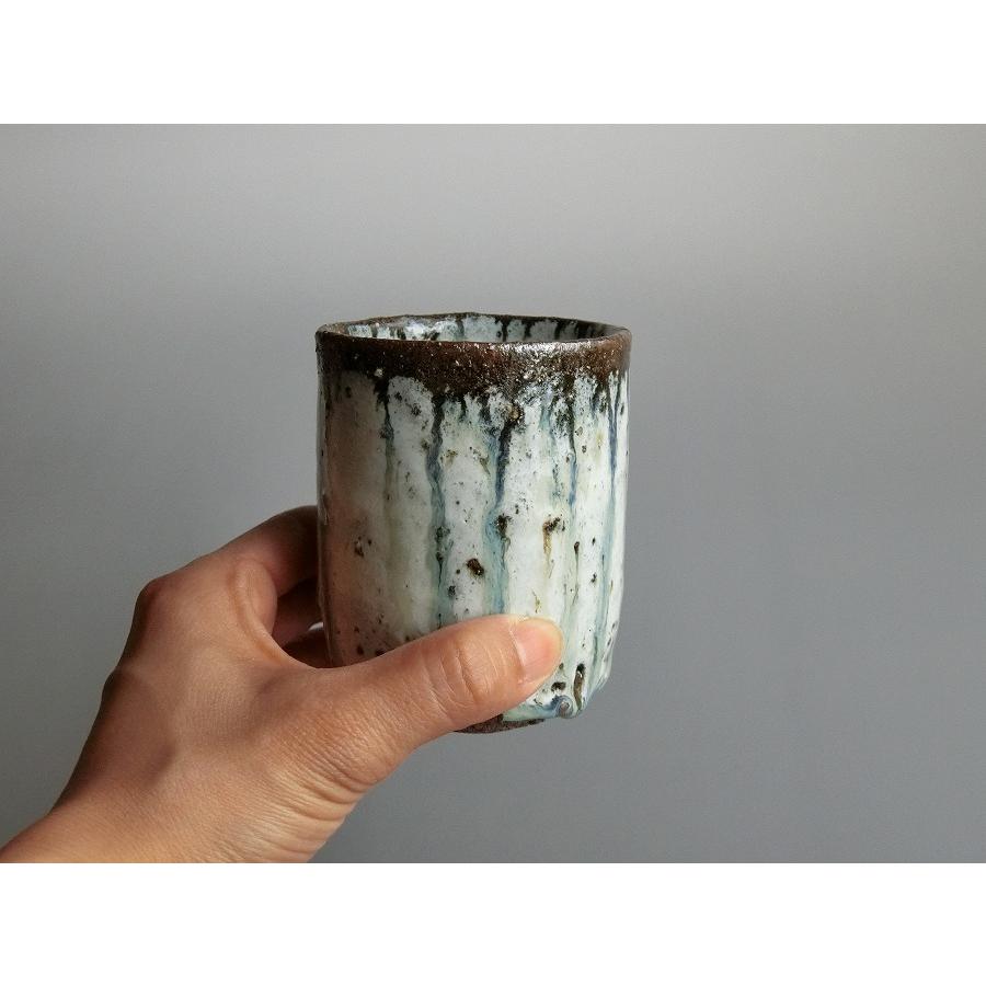 【唐津焼中川自然坊窯】中川恭平作 朝鮮唐津筒湯呑（紙箱入） |  | 05