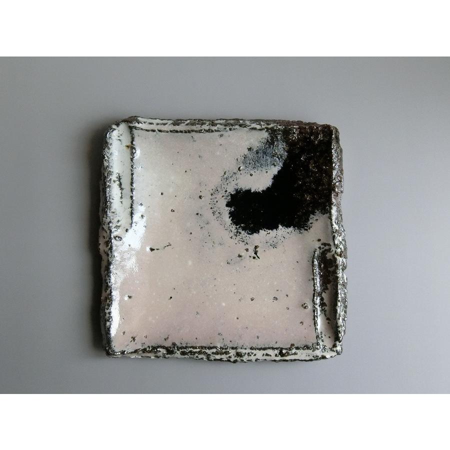 【唐津焼中川自然坊窯】中川恭平作 朝鮮唐津角皿（大） | 