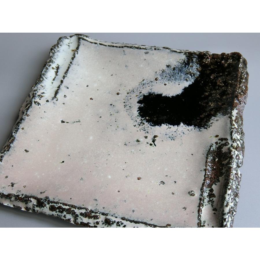 【唐津焼中川自然坊窯】中川恭平作 朝鮮唐津角皿（大） |  | 01