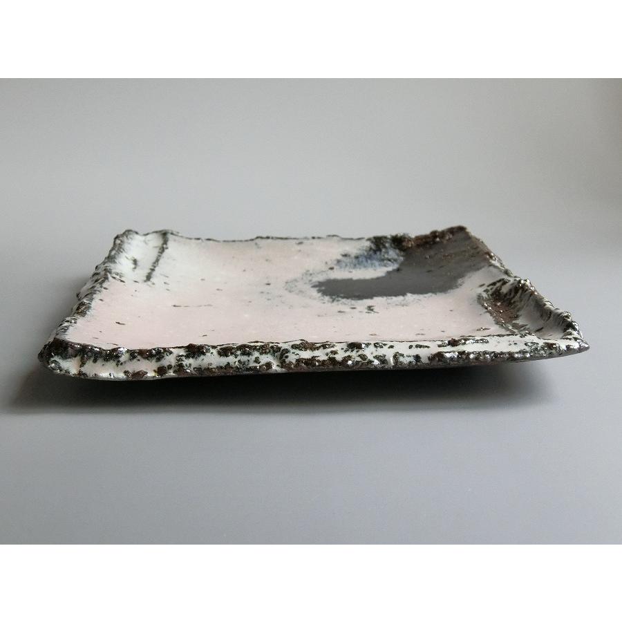 【唐津焼中川自然坊窯】中川恭平作 朝鮮唐津角皿（大） |  | 02