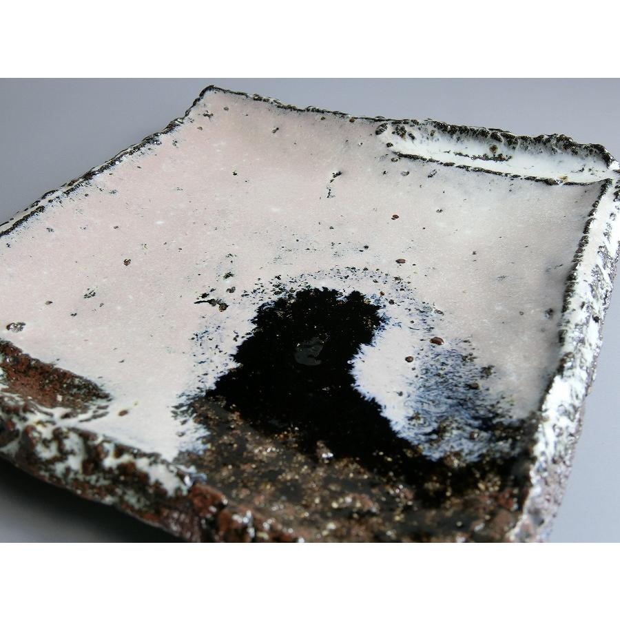 【唐津焼中川自然坊窯】中川恭平作 朝鮮唐津角皿（大） |  | 06