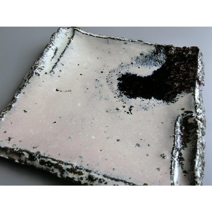 【唐津焼中川自然坊窯】中川恭平作 朝鮮唐津角皿（大） |  | 07