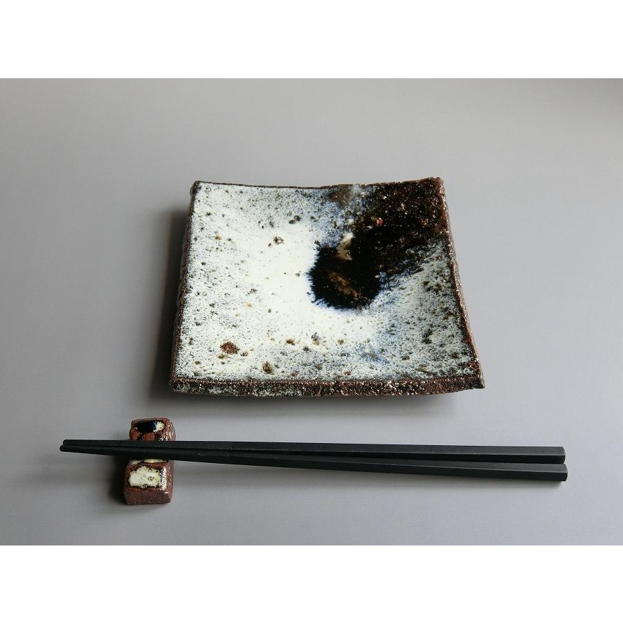 【唐津焼中川自然坊窯】中川恭平作 朝鮮唐津角皿（小） |  | 02