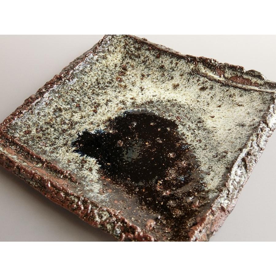 【唐津焼中川自然坊窯】中川恭平作 朝鮮唐津角皿（大） |  | 02