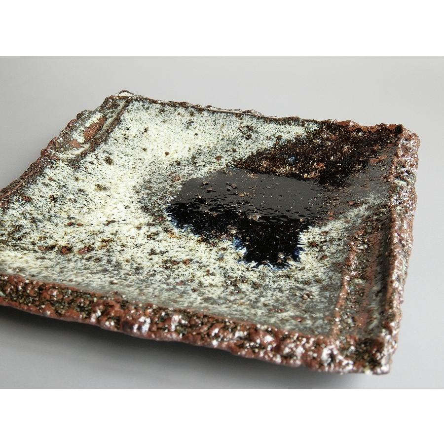 【唐津焼中川自然坊窯】中川恭平作 朝鮮唐津角皿（大） |  | 04