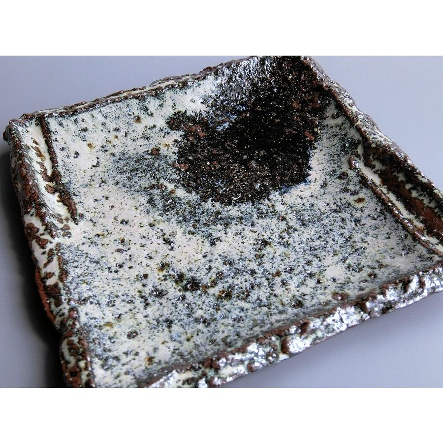 【唐津焼中川自然坊窯】中川恭平作 朝鮮唐津角皿（大） | 