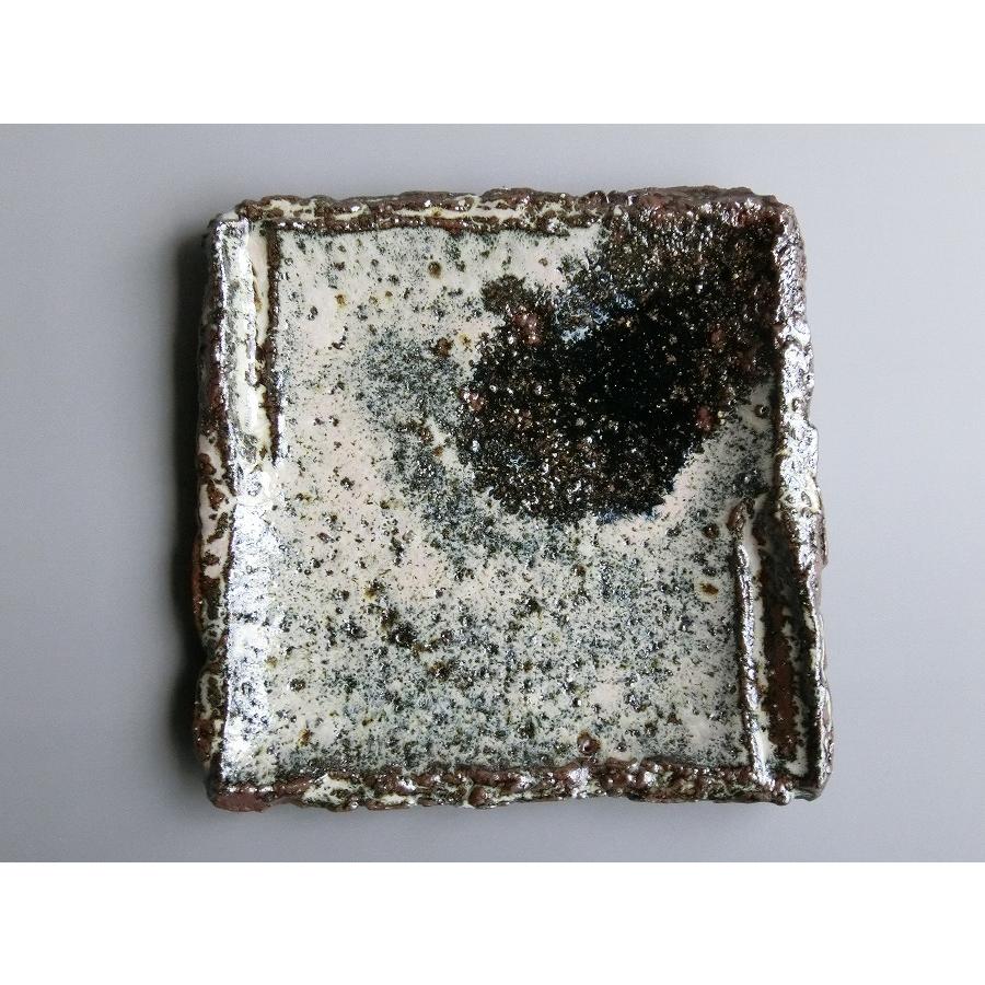 【唐津焼中川自然坊窯】中川恭平作 朝鮮唐津角皿（大） |  | 02