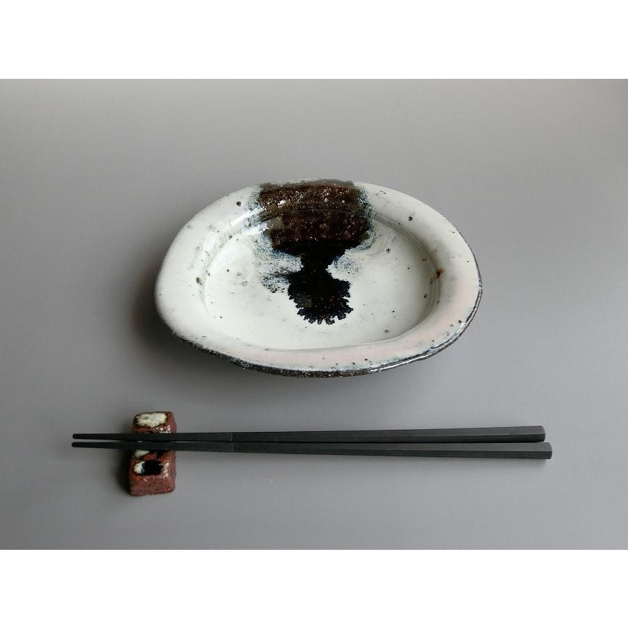 【唐津焼中川自然坊窯】中川恭平作 朝鮮唐津楕円向付 |  | 05