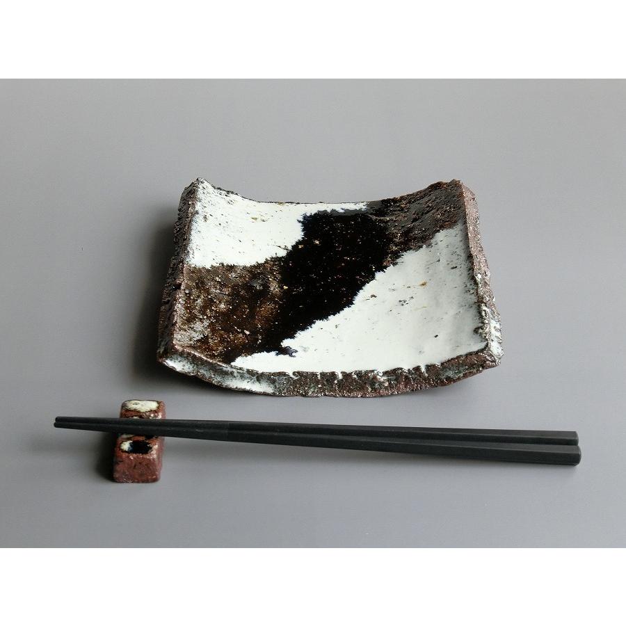 【唐津焼中川自然坊窯】中川恭平作 朝鮮唐津持上皿 |  | 02