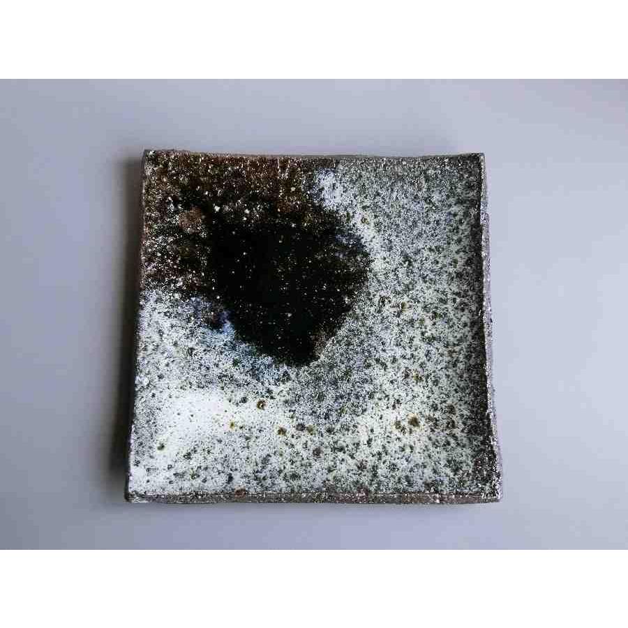 【唐津焼中川自然坊窯】中川恭平作 朝鮮唐津八寸角皿 | 