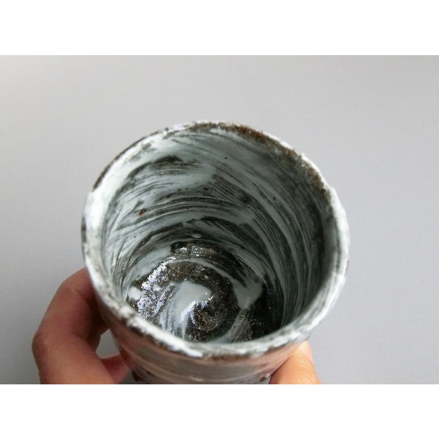 【唐津焼中川自然坊窯】中川恭平作 刷毛目唐津筒湯呑（紙箱入） |  | 02