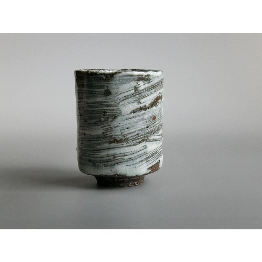 【唐津焼中川自然坊窯】中川恭平作 刷毛目唐津筒湯呑（紙箱入） |  | 02