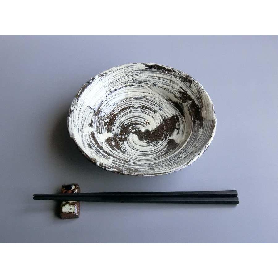 【唐津焼中川自然坊窯】中川恭平作 刷毛目唐津六寸皿 |  | 05