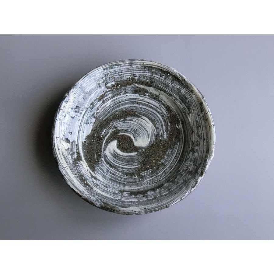 【唐津焼中川自然坊窯】中川恭平作 刷毛目唐津六寸皿 | 