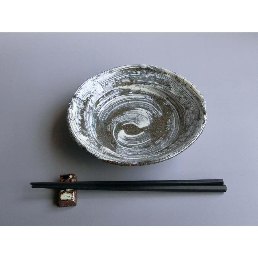 【唐津焼中川自然坊窯】中川恭平作 刷毛目唐津六寸皿 |  | 05