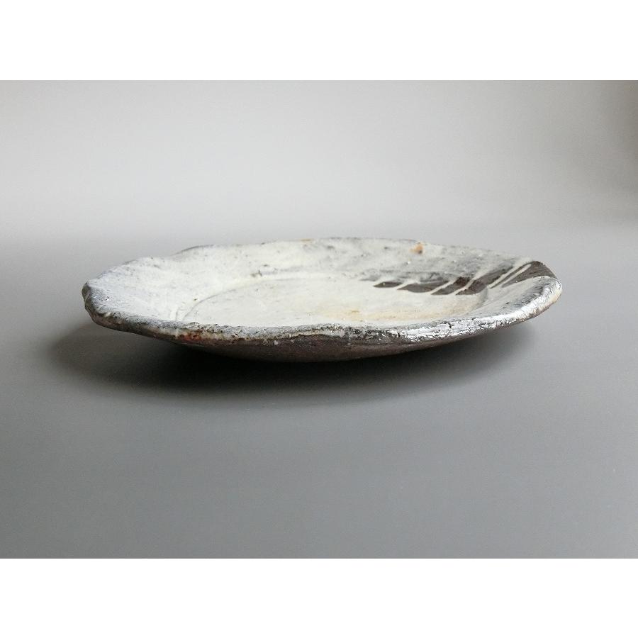 【唐津焼中川自然坊窯】中川恭平作 粉引唐津手捻皿 |  | 01