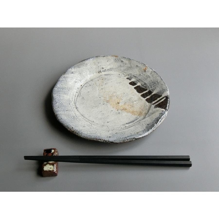 【唐津焼中川自然坊窯】中川恭平作 粉引唐津手捻皿 |  | 04