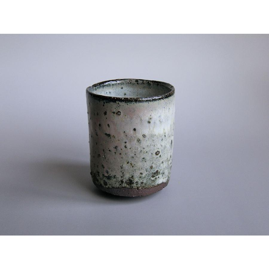 【唐津焼中川自然坊窯】中川恭平作 斑唐津筒湯呑（紙箱入） |  | 01