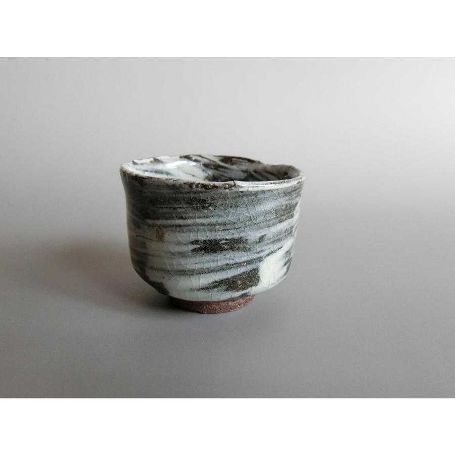 【唐津焼中川自然坊窯】中川恭平作　刷毛目唐津ぐい呑(箱付） | 