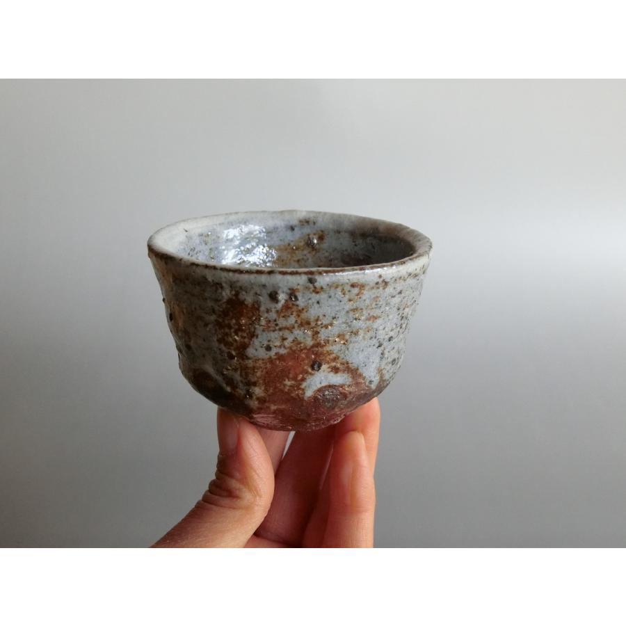 【唐津焼中川自然坊窯】中川恭平作　粉引唐津ぐい呑（箱付き） | 