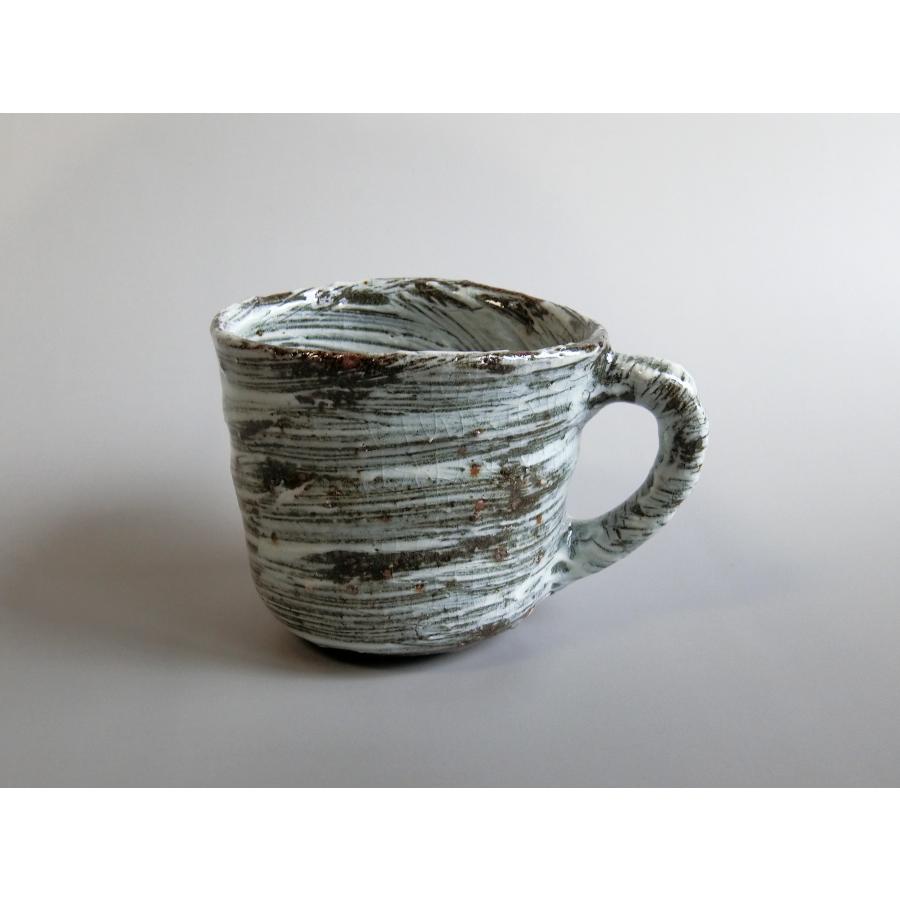 【唐津焼中川自然坊窯】中川恭平作 刷毛目唐津マグカップ | 