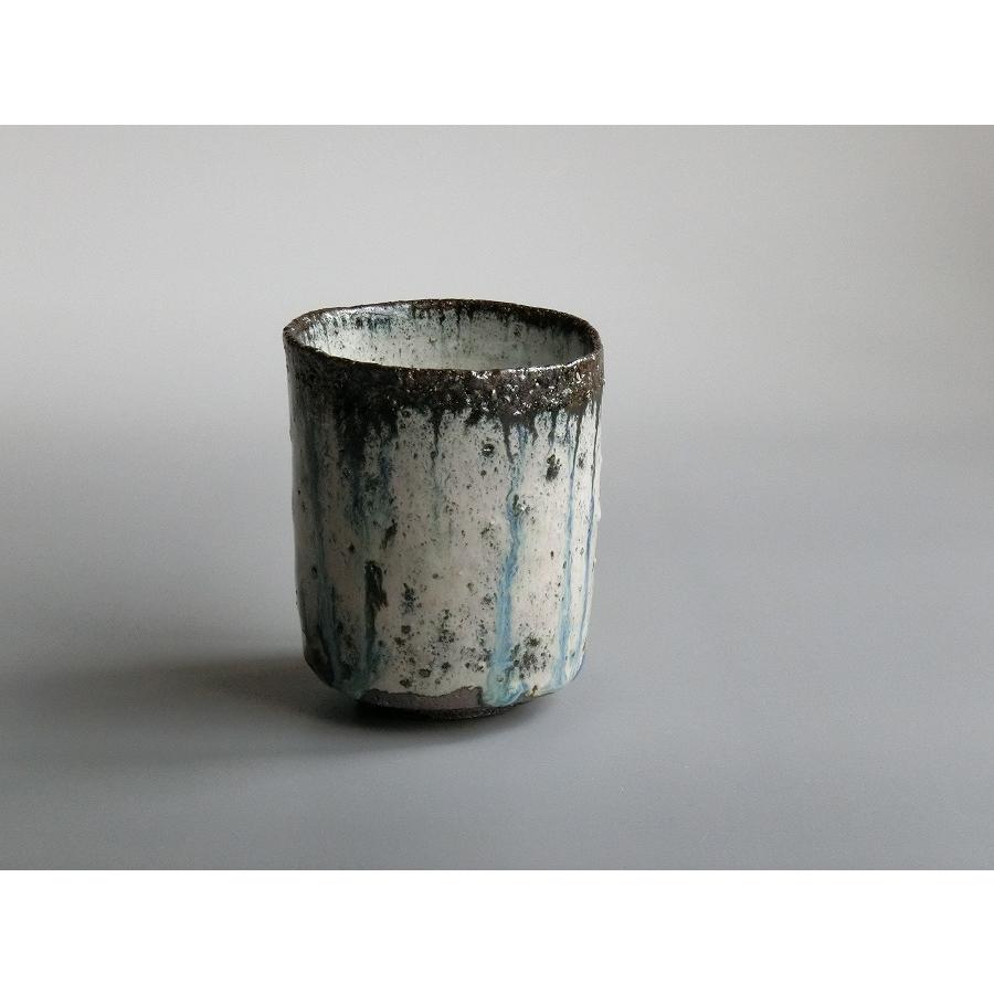 【唐津焼中川自然坊窯】中川恭平作 朝鮮唐津筒湯呑（紙箱入） | 