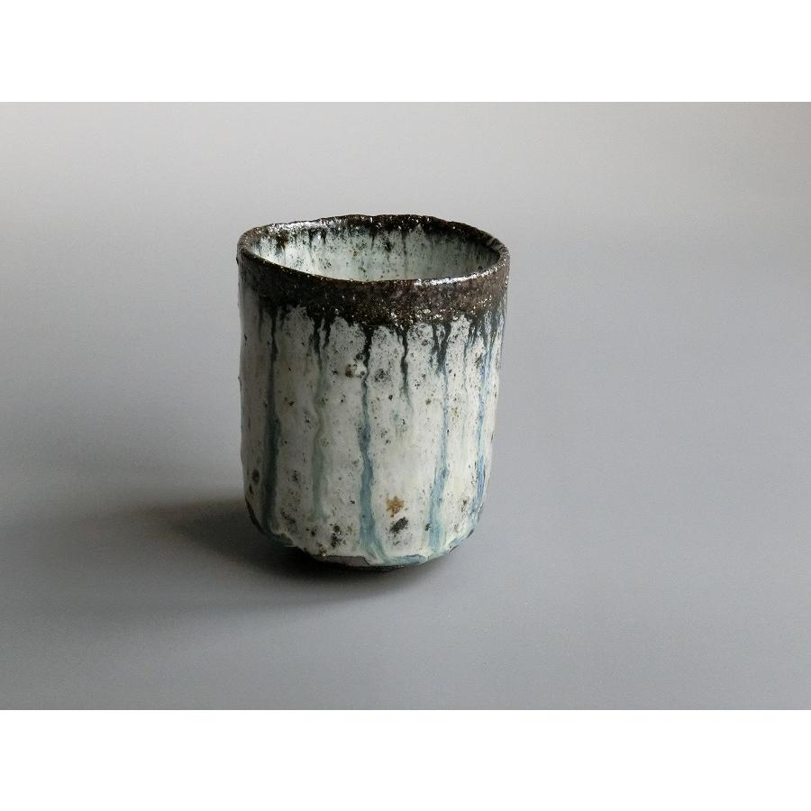 【唐津焼中川自然坊窯】中川恭平作 朝鮮唐津筒湯呑（紙箱入） |  | 01