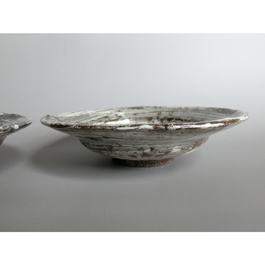 【唐津焼中川自然坊窯】中川恭平作　刷毛目唐津六寸皿 二客 |  | 04